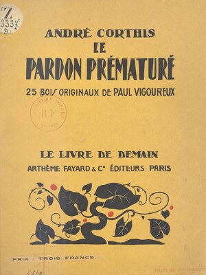 cover image of Le pardon prématuré